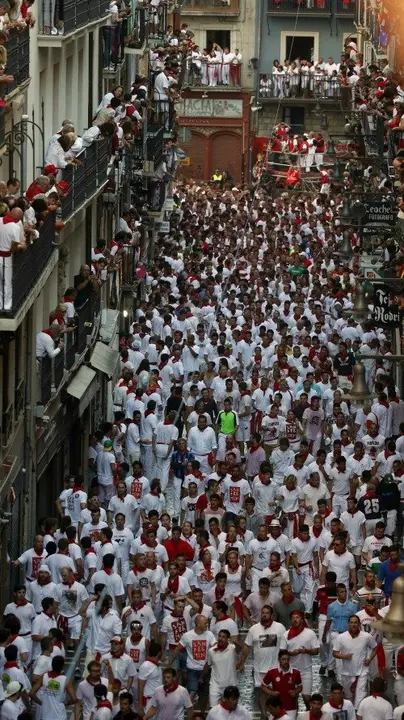 Primer encierro de San Fermín 2016.EFEJavier Lizón