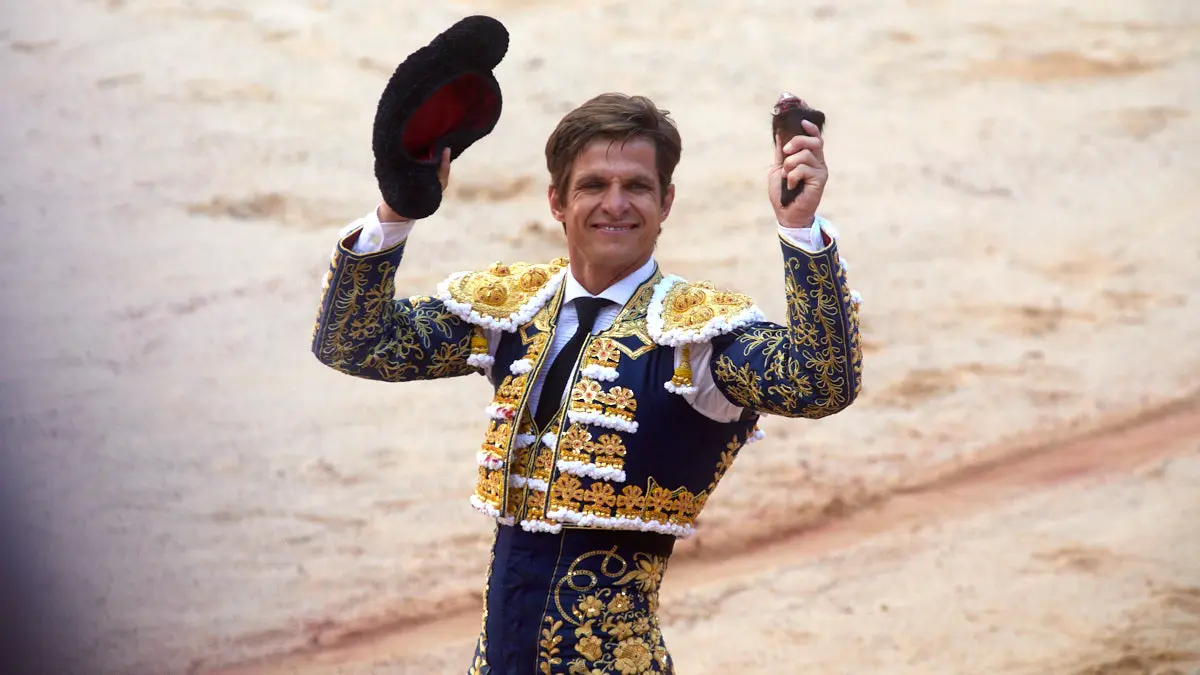 Primera corrida de la Feria del Toro de San Fermín 2022 con toros de Núñez del Cuvillo para Morante de la Puebla, El Juli y Roca Rey y un toro de El Capea para Hermoso de Mendoza en la celebración del centenario del coso pamplonés. IÑIGO ALZUGARAY